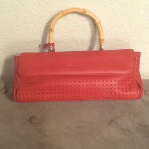 Kenneth Cole  red rectangular faux leather bag